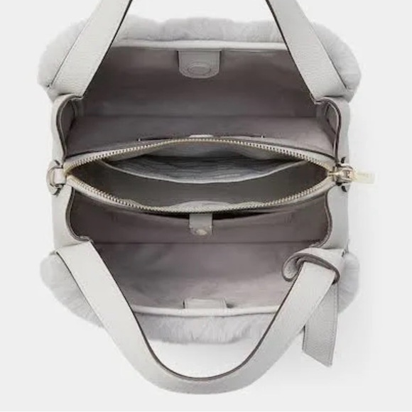 Kate Spade Gray Faux Fur knot Bag - Picture 2 of 7